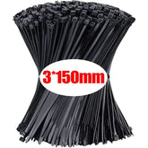 500/100Pcs Wholesale Plastic Nylon Cable Ties Self-locking Cord Straps Adjustable Cables Fastening Loop Home Office Wire Zip Tie