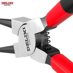 DELIXI ELECTRIC 5-In Circlip Pliers,Needle nose Pliers,Retaining Ring Pliers,for Removing Installing Puller Locking Rings Shafts