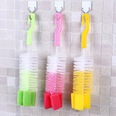 Baby Bottle Brush Multi-Purpose Long Handle Fine Hair Sponge Cleaning Brush Household Dishwashing Cup Washing Cleaning Tools