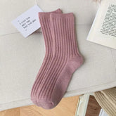 2024 New Winter Cashmere Wool Women Socks Casual japanese fashion Solid Color Thicker Long Sock Girls Thermal Warm Crew Sock