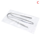 2Pcs Tongue Scraper Stainless Steel Tongue Cleaner Oral Care Hygiene Scraper Dental Oral Care Hygiene Health Care Tool