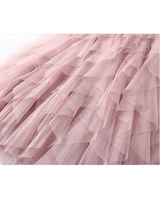 Tutu Tulle Long Maxi Skirt Women Fashion 2023 Korean Cute Pink High Waist Pleated Skirt Mesh Female Lady Aesthetic Faldas