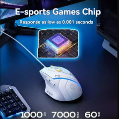 Inphic Pg1 Wired Mouse Gaming Mouse RGB Light Emitting Macro Programming 12800DPI 6 Keys Computer Mouse For Office Home