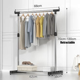 Telescopic Mobile Clothes Rack