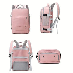 Women'S Bag Large Capacity Journey Multifunction Backpack with Shoe Storage Multilayer Dry and Wet Separation Waterproof