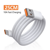 10A 120W USB Type C Cable Fast Charging Wire For Huawei Mate 40 Honor Xiaomi Samsung Quick Charge USB C Phone Charger Data Cord