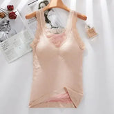40-90 Kg Plus Size Thermal Underwear Female Velvet Lace V-neck Sexy Slim Warm Vest Camisole Cotton Tank Tops термобелье женское