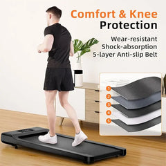 100CM Long Walking Area 300 lb Walking Pad ,Under Desk Treadmill with Remote Control ,2 in 1 Portable Walking Treadmill for Home