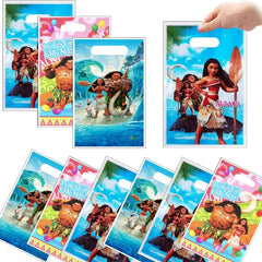 Disney Moana Birthday Party Decorations Princess Theme Candy Loot Bag Gift Bag Kids Girls Baby Shower Moana Maui Party Supplies