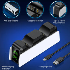 Dual Fast Charger for PS5 Wireless Controller Stand for Sony PlayStation 5 Gamepad DualSense controller Charging Base