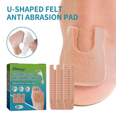 48pcs Anti-Callus Foot Cushion Soft Comfortable U-Shaped Felt Callus Pads Friction Reduction Pain Pressure Relief Foot Care