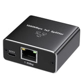 1 IN 2 Network Splitter 1000Mbps RJ45 Adapter Gigabit Converter Internet Ethernet 8P8C Extender Plug Extension