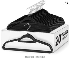 10 pcs /lot Velvet Hangers Non-Slip Clothes Rack Suit Shirt Coat Space Saving Hangers