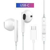 Original Wired Earphones For iPhone 15/14/13/12/11 Pro Max 7/8Plus X/XR/XS iPad In-Ear Earbud For Lightning USB C 3.5mm Earbuds