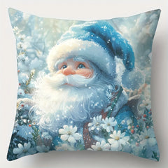 Christmas decoration pillowcase New Year Gift Snowman Fawn Santa Claus car pattern home decoration sofa cushion cover