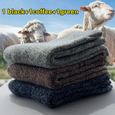 3 Pairs Winter Warm Thick Towel bottom Man Socks Wool Male Socks Slipper Socks Merino Wool Socks Against Cold Snow Socks 39-44