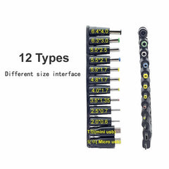 12 in 1 USB 5V to DC Power Cable Universal USB to DC Jack Charging Cable Power Cord Plug Connector Adapter 5.5 x 2.5mm Plug