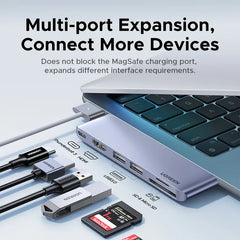 UGREEN USB C HUB 6-in-2 Type-C to Thunderbolt 3 4K HDMI USB3.0 SD&TF Adapter for MacBook Pro Air Docking Station USB-C Splitter