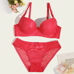 Beauwear Solid Color Lingerie Set for Women Small Size Padded Bra Set Push Up Underwear Set