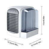 3-in-1 Summer Water-Cooled Fan Mini Air Cooler Humidifier Home Air Conditioner Desktop Fan Detachable Air Cooler Electric Fans