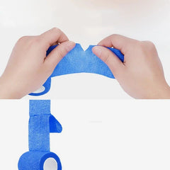 10 Rolls Athletic Wrap Tape Self Adhesive Elastic Bandage Elastoplast Sports Protector Knee Finger Shoulder Tattoo Accessories