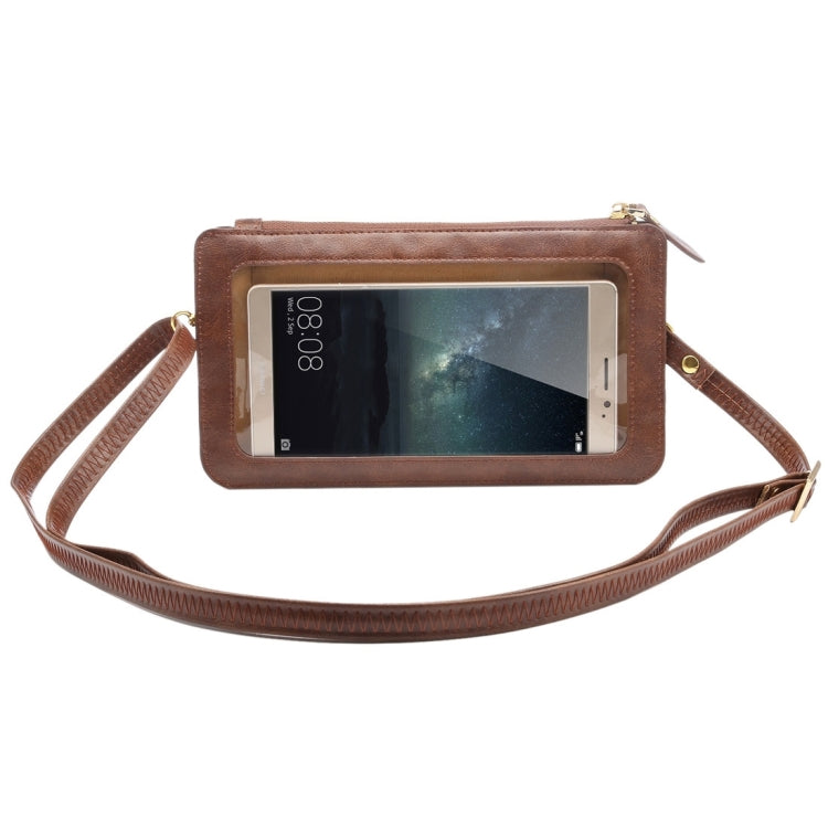 Universal Crazy Horse Texture Touch Screen Wallet Style PU Leather Shoulder Bag for Galaxy Note 8 & Mega 6.3, Huawei Mate 8 / Mate 7, etc. 6.3 inch Below Universal Crazy Horse Texture Touch Screen Wallet Style PU Leather Shoulder Bag for Galaxy Note 8 & Mega 6.3, Huawei Mate 8 / Mate 7, etc. 6.3 inch Below