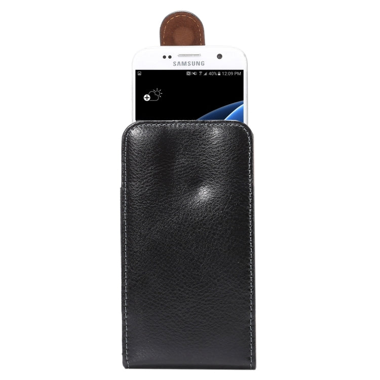 5.2 inch Litchi Texture Vertical Flip Upright Genuine Leather Case / Waist Bag with Rotatable Back Splint for iPhone X  & Galaxy S7 & S6 Edge & S6 & S5, Sony Xperia Z5 & Z4 & Z3, Huawei P9 & P8, etc 5.2 inch Litchi Texture Vertical Flip Upright Genuine Leather Case / Waist Bag with Rotatable Back Splint for iPhone X  & Galaxy S7 & S6 Edge & S6 & S5, Sony Xperia Z5 & Z4 & Z3, Huawei P9 & P8, etc