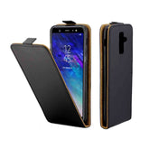 Funda de piel sintética con tapa vertical y estilo empresarial para Samsung Galaxy A6 Plus (2018), con ranura para tarjetas, para Samsung Galaxy A6 Plus (2018)
