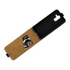 Funda de piel sintética con tapa vertical y estilo empresarial para Samsung Galaxy A6 Plus (2018), con ranura para tarjetas, para Samsung Galaxy A6 Plus (2018)