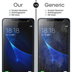 50 piezas para Galaxy J3 (2017) (versión UE) 0,26 mm 9H dureza de superficie 2,5D película de pantalla de vidrio templado a prueba de explosiones que no cubre toda la pantalla, para Galaxy J3 (2017) (versión UE) (50 piezas)