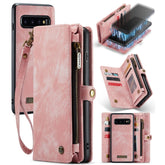 Funda de cuero con tapa multifuncional desmontable para Samsung Galaxy S10+ CaseMe-008, para Samsung Galaxy S10+