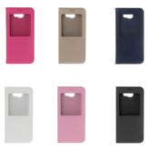 For Galaxy J5 (2017) (US Version) Litchi Texture Horizontal Flip Leather Case with Call Display ID