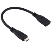 20cm USB-C / Type-C 3.1 Male to USB-C / Type-C Female Connector Adapter Cable