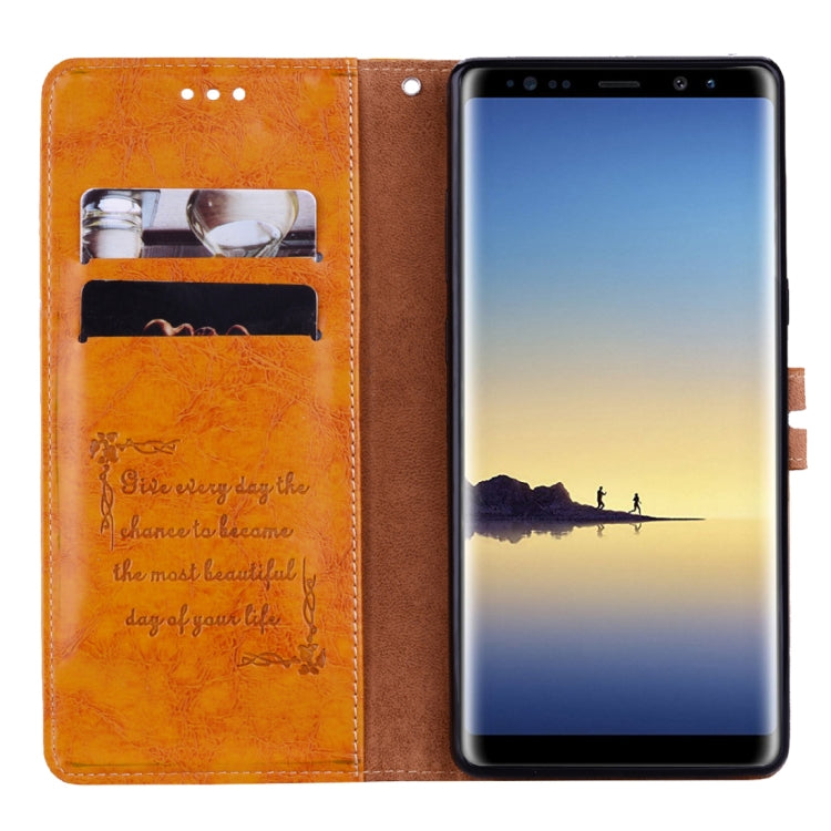 For Samsung Galaxy Note 8 Business Style Oil Wax Texture Horizontal Flip Leather Case with Holder & Card Slots & Wallet For Samsung Galaxy Note 8 Business Style Oil Wax Texture Horizontal Flip Leather Case with Holder & Card Slots & Wallet