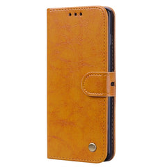 Business Style Oil Wax Texture Horizontal Flip Leather Case for Galaxy S10 Plus, with Holder & Card Slots & Wallet