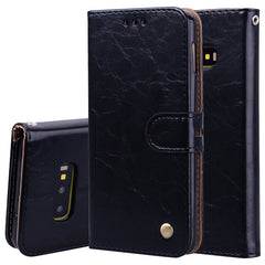 Business Style Oil Wax Texture Horizontal Flip Leather Case for Galaxy S10 E, with Holder & Card Slots & Wallet