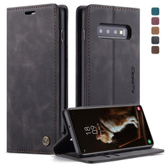 CaseMe-013 Multifunctional Retro Frosted Horizontal Flip Leather Case for Galaxy S10, with Card Slot & Holder & Wallet, For Galaxy S10