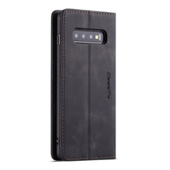 CaseMe-013 Multifunctional Retro Frosted Horizontal Flip Leather Case for Galaxy S10, with Card Slot & Holder & Wallet, For Galaxy S10