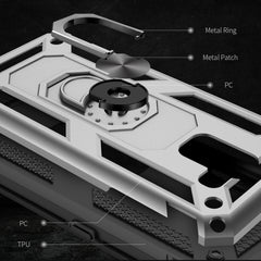 Funda protectora de TPU + PC a prueba de golpes para Galaxy A8 (2018), con soporte giratorio de 360 grados, para Galaxy A8 (2018)