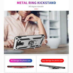 Funda protectora de TPU + PC a prueba de golpes para Galaxy A8 (2018), con soporte giratorio de 360 grados, para Galaxy A8 (2018)