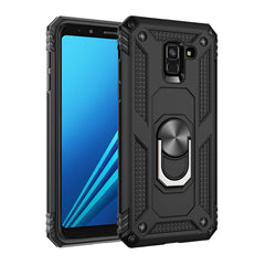 Funda protectora de TPU + PC a prueba de golpes para Galaxy A8 (2018), con soporte giratorio de 360 grados, para Galaxy A8 (2018)