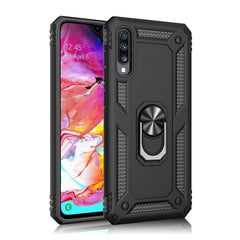 Funda protectora de TPU + PC a prueba de golpes Armor para Galaxy A70, con soporte giratorio de 360 grados, para Galaxy A70