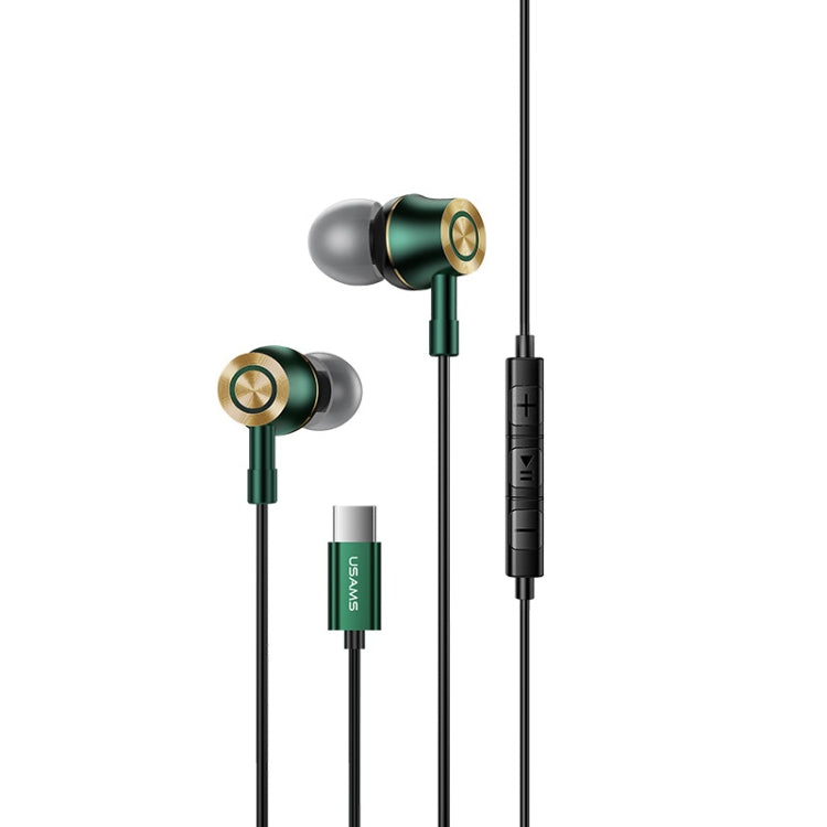 USAMS US-SJ482 EP-43 Wired In Ear USB-C / Type-C Interface Metal Digital HiFi Noise Reduction Earphones with Mic & Digital Chip, Length: 1.2m USAMS US-SJ482 EP-43 Wired In Ear USB-C / Type-C Interface Metal Digital HiFi Noise Reduction Earphones with Mic & Digital Chip, Length: 1.2m