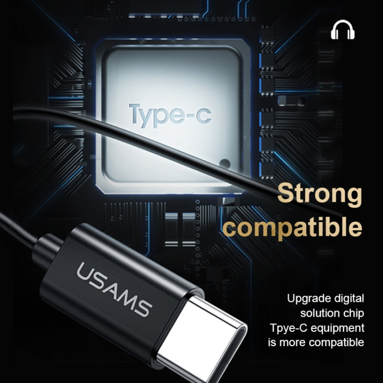 USAMS US-SJ482 EP-43 Wired In Ear USB-C / Type-C Interface Metal Digital HiFi Noise Reduction Earphones with Mic & Digital Chip, Length: 1.2m USAMS US-SJ482 EP-43 Wired In Ear USB-C / Type-C Interface Metal Digital HiFi Noise Reduction Earphones with Mic & Digital Chip, Length: 1.2m
