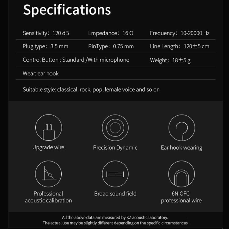 KZ ED12 3.5mm Jack Hanging Ear Sports Design In-Ear Style Wire Control Earphone, Cable Length: 1.2m , ED12 KZ ED12 3.5mm Jack Hanging Ear Sports Design In-Ear Style Wire Control Earphone, Cable Length: 1.2m , ED12