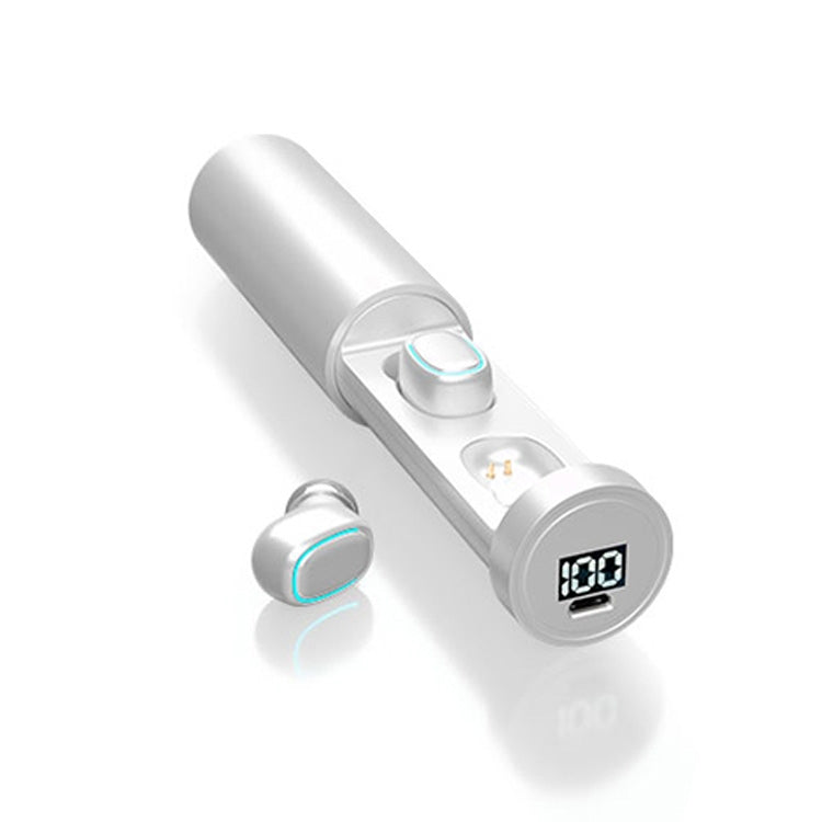 Auriculares inalámbricos Bluetooth 5.0 TWS con pantalla táctil digital y estuche de carga, C1, con chimenea circular Auriculares inalámbricos Bluetooth 5.0 TWS con pantalla táctil digital y estuche de carga, C1, con chimenea circular