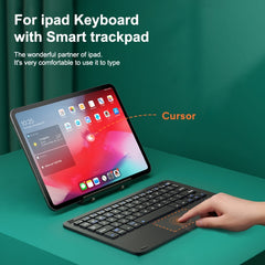 HB119B 10 inch Universal Tablet Wireless Bluetooth Keyboard with Touch Panel