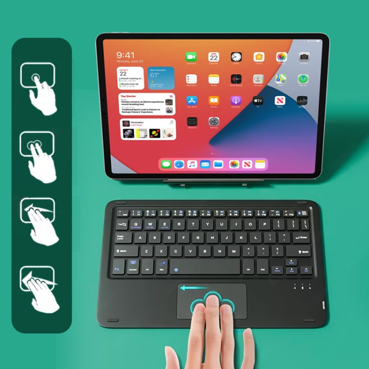 HB119B 10 inch Universal Tablet Wireless Bluetooth Keyboard with Touch Panel HB119B 10 inch Universal Tablet Wireless Bluetooth Keyboard with Touch Panel