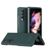 For Samsung Galaxy Z Fold3 5G Skin Feel Frosted Electroplating Foldable PC Protective Case