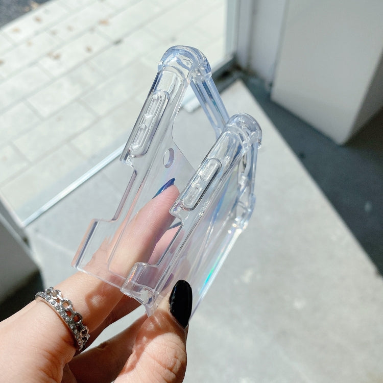 For Samsung Galaxy Z Flip3 5G Aurora PC + TPU Clear Four-corner Shockproof Protective Case For Samsung Galaxy Z Flip3 5G Aurora PC + TPU Clear Four-corner Shockproof Protective Case